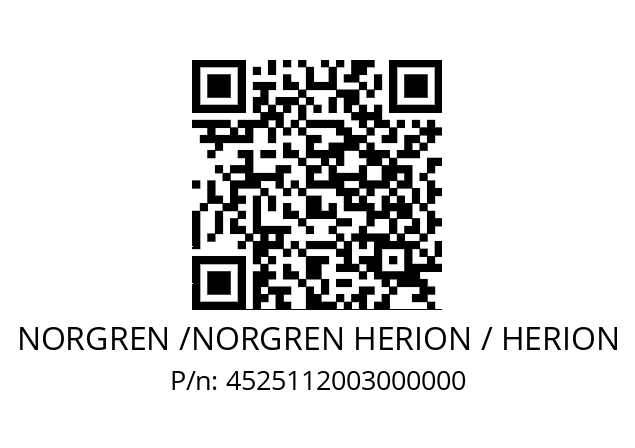   NORGREN /NORGREN HERION / HERION 4525112003000000