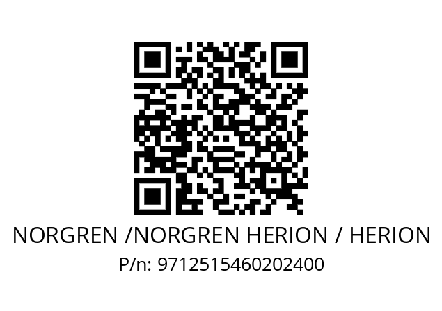   NORGREN /NORGREN HERION / HERION 9712515460202400