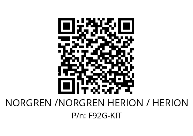   NORGREN /NORGREN HERION / HERION F92G-KIT