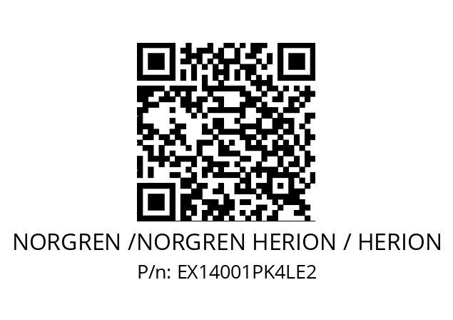   NORGREN /NORGREN HERION / HERION EX14001PK4LE2