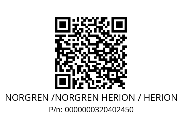   NORGREN /NORGREN HERION / HERION 0000000320402450