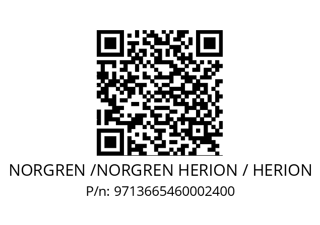   NORGREN /NORGREN HERION / HERION 9713665460002400