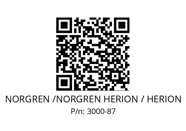   NORGREN /NORGREN HERION / HERION 3000-87