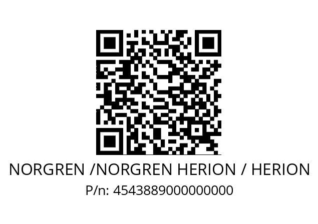   NORGREN /NORGREN HERION / HERION 4543889000000000