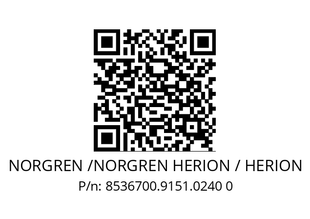   NORGREN /NORGREN HERION / HERION 8536700.9151.0240 0