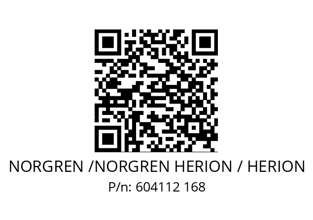   NORGREN /NORGREN HERION / HERION 604112 168