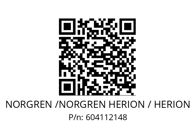   NORGREN /NORGREN HERION / HERION 604112148