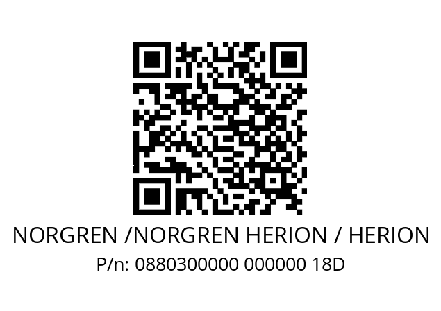   NORGREN /NORGREN HERION / HERION 0880300000 000000 18D