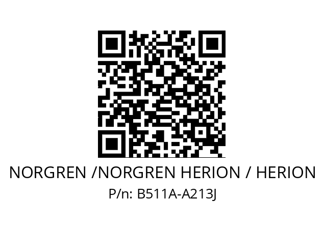   NORGREN /NORGREN HERION / HERION B511A-A213J