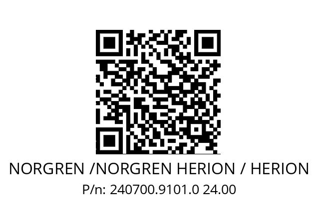   NORGREN /NORGREN HERION / HERION 240700.9101.0 24.00