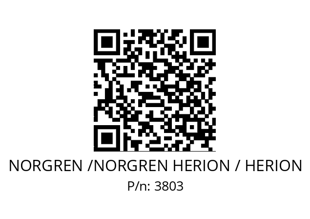   NORGREN /NORGREN HERION / HERION 3803