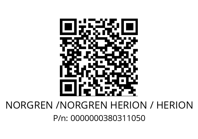   NORGREN /NORGREN HERION / HERION 0000000380311050