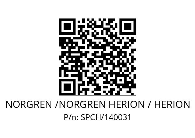   NORGREN /NORGREN HERION / HERION SPCH/140031