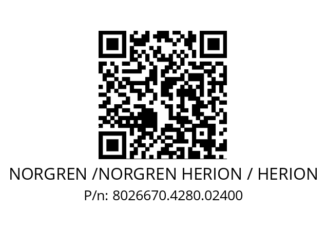   NORGREN /NORGREN HERION / HERION 8026670.4280.02400