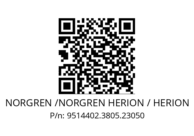   NORGREN /NORGREN HERION / HERION 9514402.3805.23050