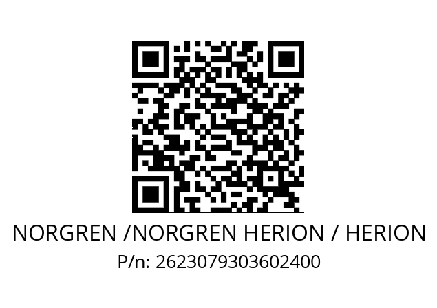   NORGREN /NORGREN HERION / HERION 2623079303602400