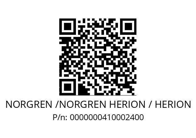   NORGREN /NORGREN HERION / HERION 0000000410002400