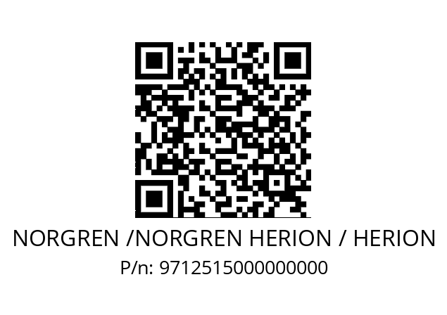   NORGREN /NORGREN HERION / HERION 9712515000000000