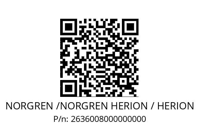   NORGREN /NORGREN HERION / HERION 2636008000000000