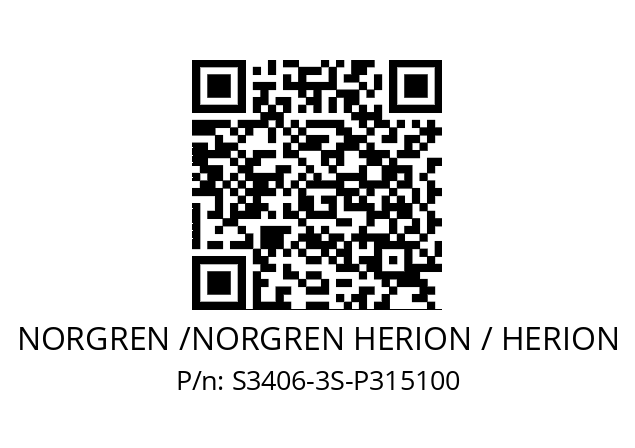   NORGREN /NORGREN HERION / HERION S3406-3S-P315100