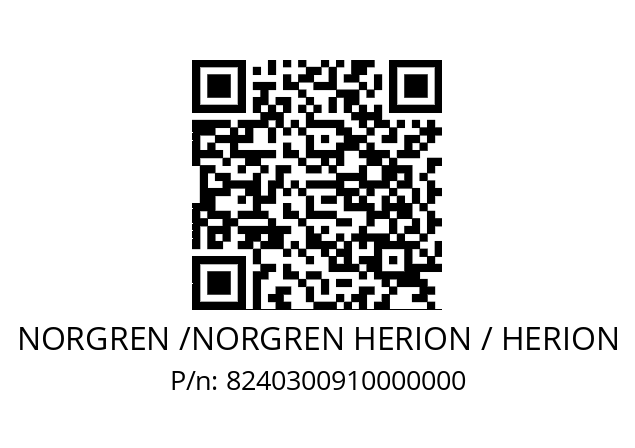   NORGREN /NORGREN HERION / HERION 8240300910000000