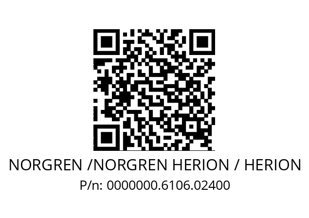   NORGREN /NORGREN HERION / HERION 0000000.6106.02400