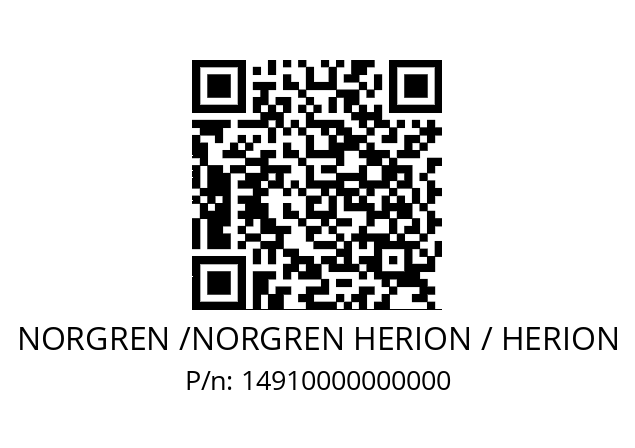   NORGREN /NORGREN HERION / HERION 14910000000000