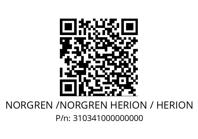   NORGREN /NORGREN HERION / HERION 310341000000000