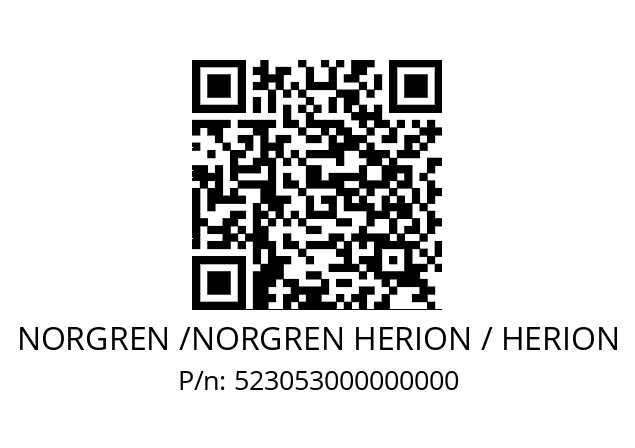   NORGREN /NORGREN HERION / HERION 523053000000000