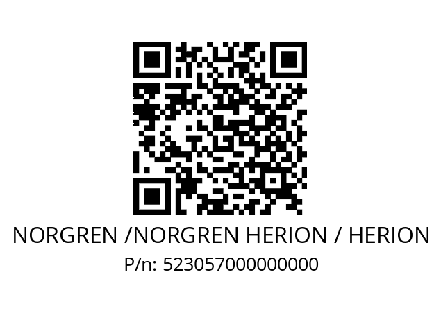   NORGREN /NORGREN HERION / HERION 523057000000000