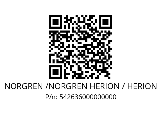   NORGREN /NORGREN HERION / HERION 542636000000000