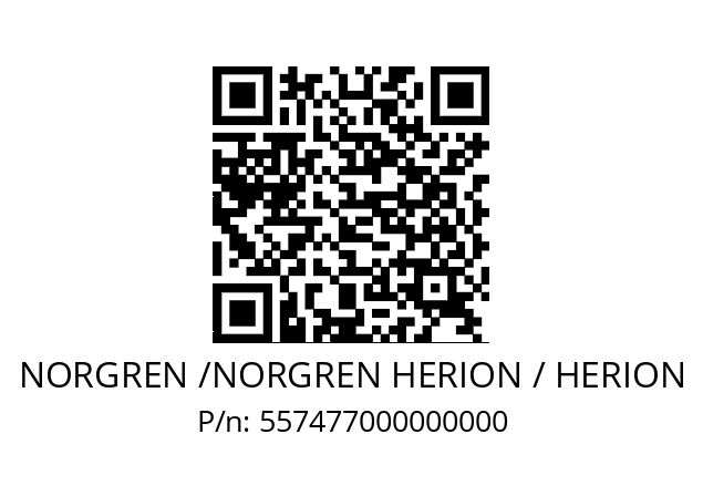   NORGREN /NORGREN HERION / HERION 557477000000000