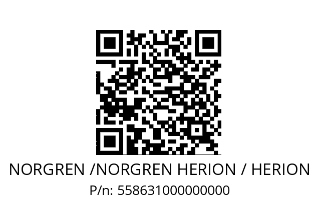   NORGREN /NORGREN HERION / HERION 558631000000000