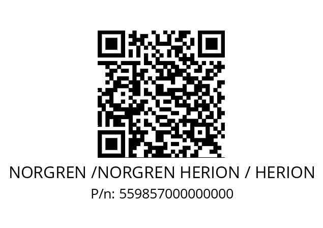   NORGREN /NORGREN HERION / HERION 559857000000000