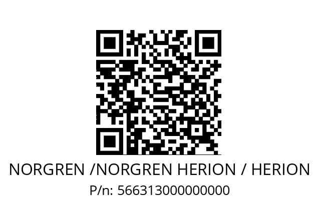   NORGREN /NORGREN HERION / HERION 566313000000000