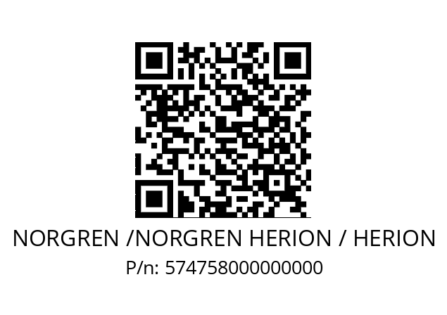   NORGREN /NORGREN HERION / HERION 574758000000000