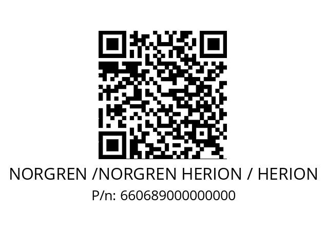   NORGREN /NORGREN HERION / HERION 660689000000000