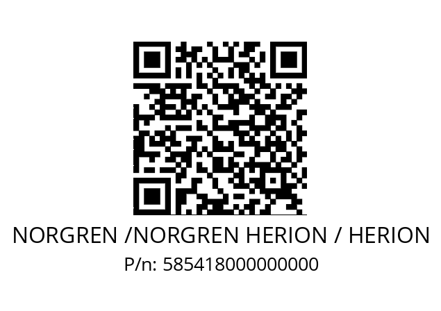   NORGREN /NORGREN HERION / HERION 585418000000000