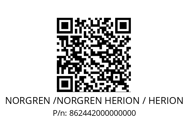   NORGREN /NORGREN HERION / HERION 862442000000000