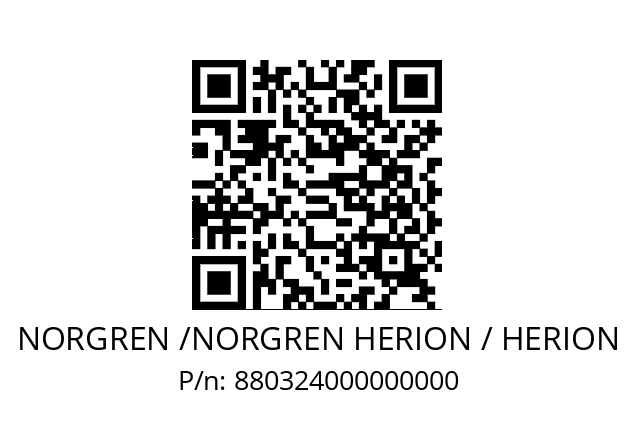   NORGREN /NORGREN HERION / HERION 880324000000000