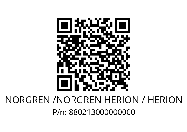   NORGREN /NORGREN HERION / HERION 880213000000000