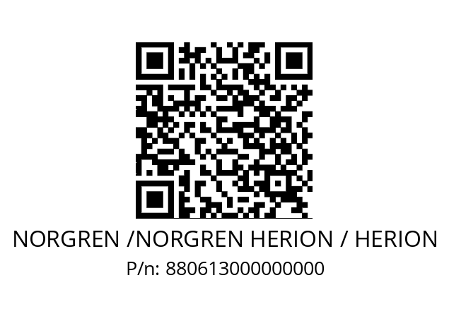   NORGREN /NORGREN HERION / HERION 880613000000000