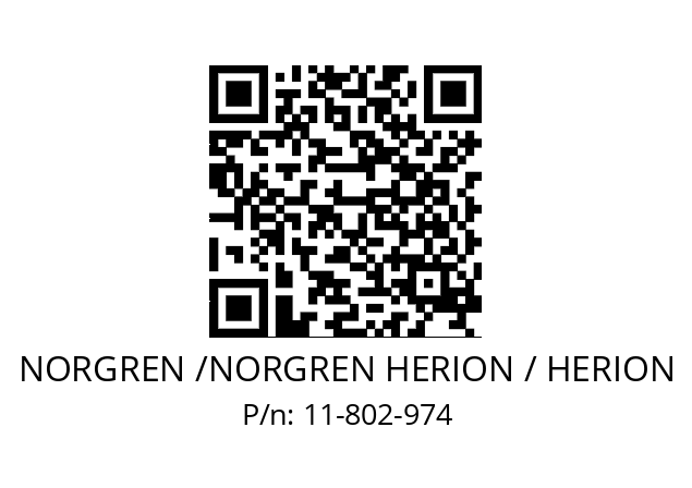 Pressure regulator  NORGREN /NORGREN HERION / HERION 11-802-974