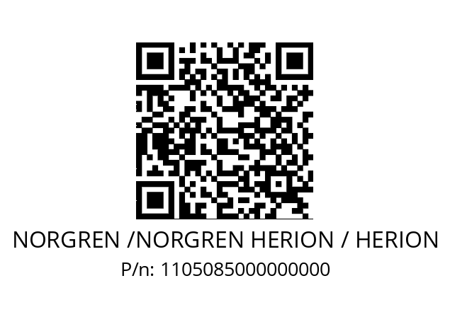   NORGREN /NORGREN HERION / HERION 1105085000000000