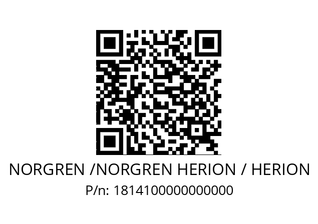   NORGREN /NORGREN HERION / HERION 1814100000000000