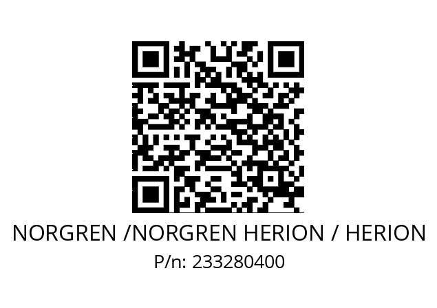   NORGREN /NORGREN HERION / HERION 233280400