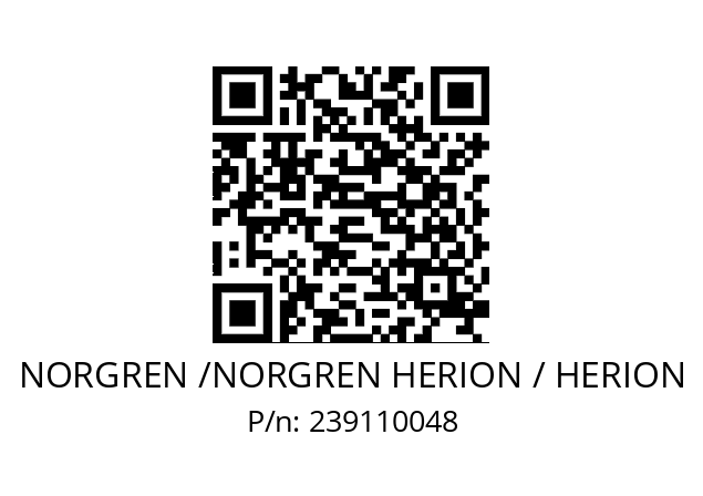   NORGREN /NORGREN HERION / HERION 239110048