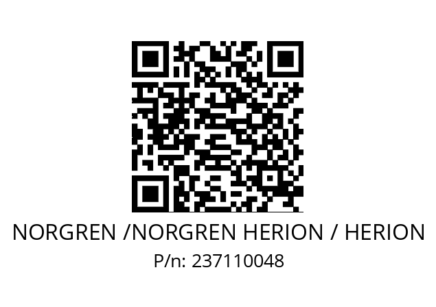   NORGREN /NORGREN HERION / HERION 237110048