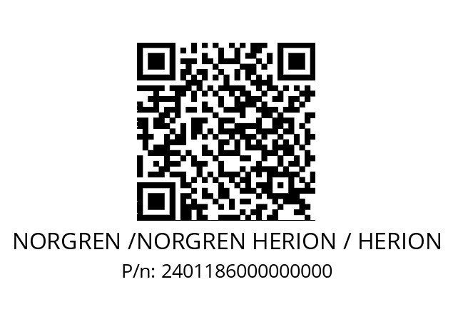   NORGREN /NORGREN HERION / HERION 2401186000000000