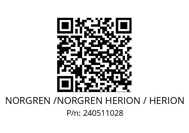   NORGREN /NORGREN HERION / HERION 240511028